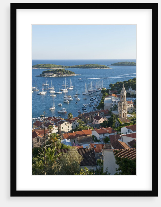 View of the town from fortress, Hvar Town, Hvar Island, Croatia by Anonymous
