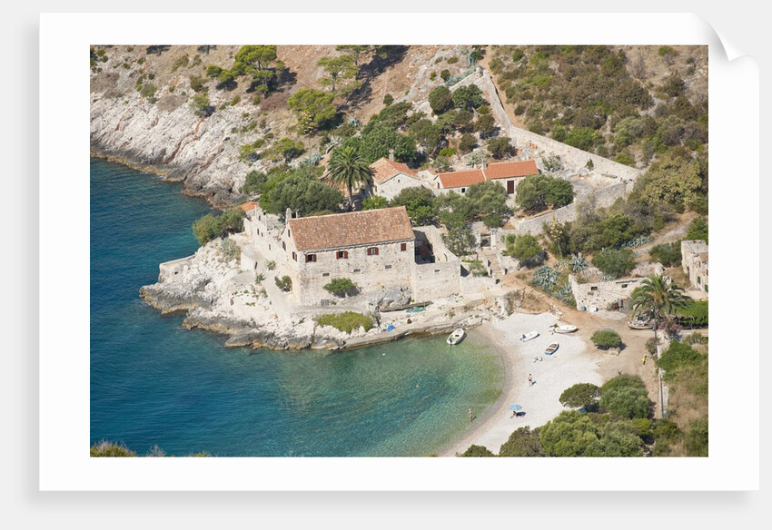 Coastal village, Dobovica Bay, Hvar Island, Croatia by Anonymous