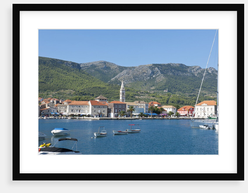 View of the village from the port, Jelsa, Hvar Island, Croatia by Anonymous