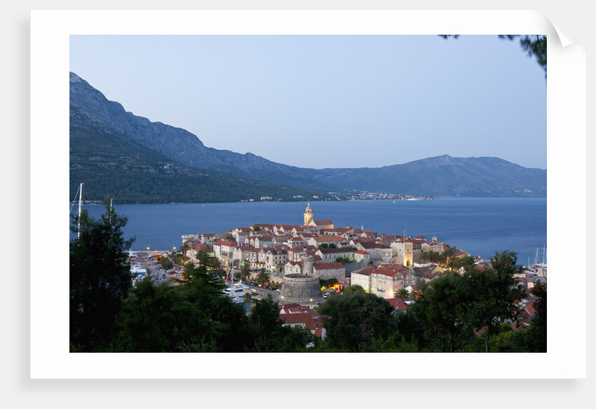 View of old town, Korcula, Croatia by Anonymous