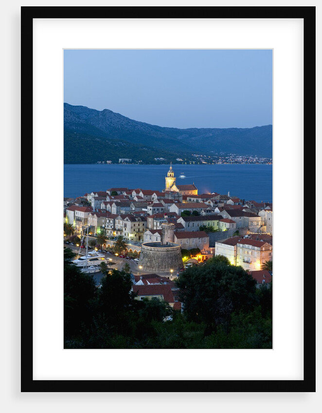 View of old town, Korcula, Croatia by Anonymous
