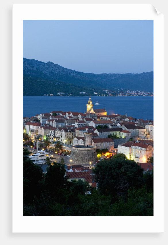 View of old town, Korcula, Croatia by Anonymous
