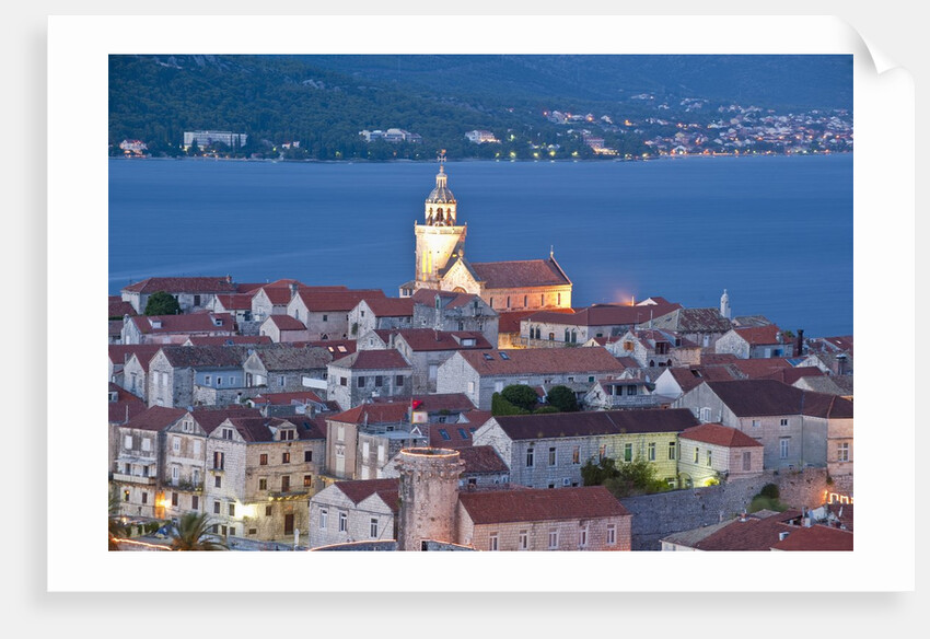 View of old town, Korcula, Croatia by Anonymous