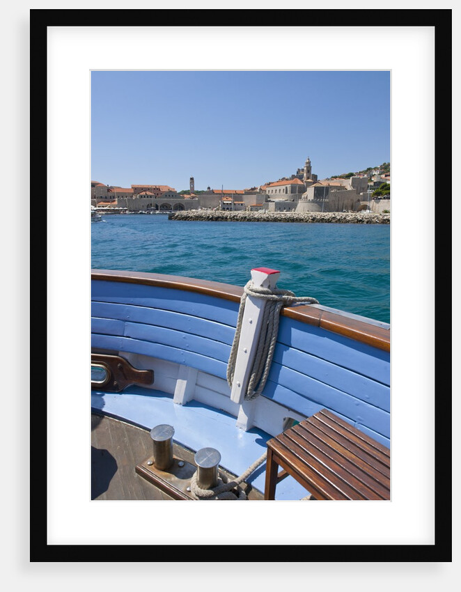 On boat deck, Dubrovnik, Croatia by Anonymous