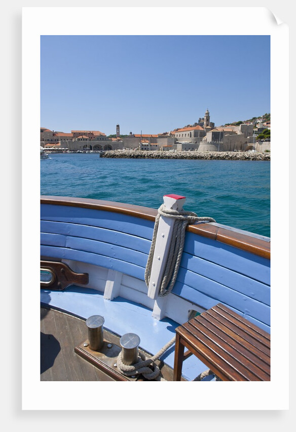 On boat deck, Dubrovnik, Croatia by Anonymous
