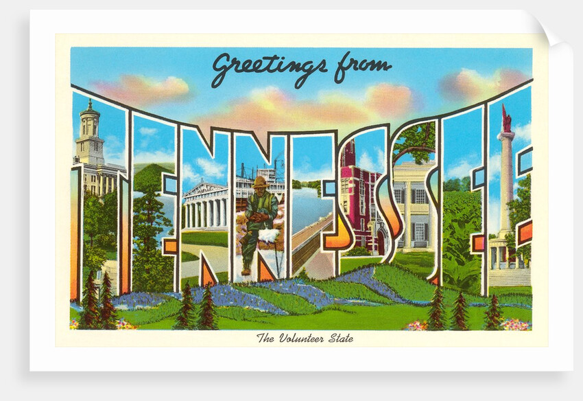 Greetings from Tennessee, the Volunteer State by Anonymous