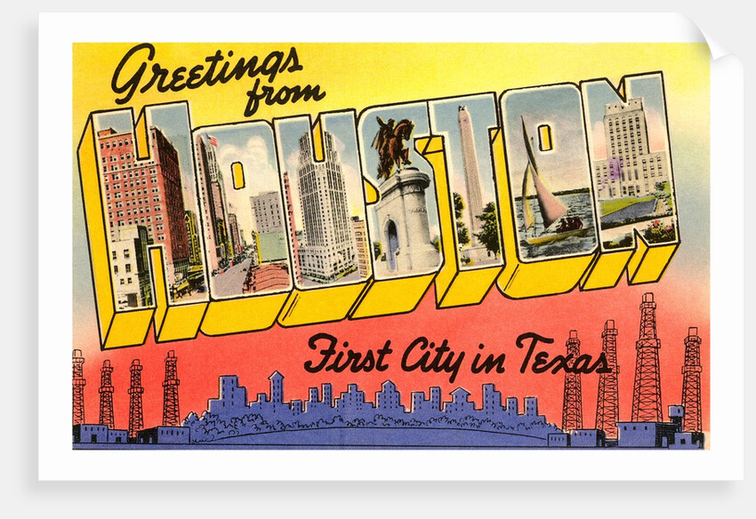 Greetings from Houston, First City in Texas by Anonymous