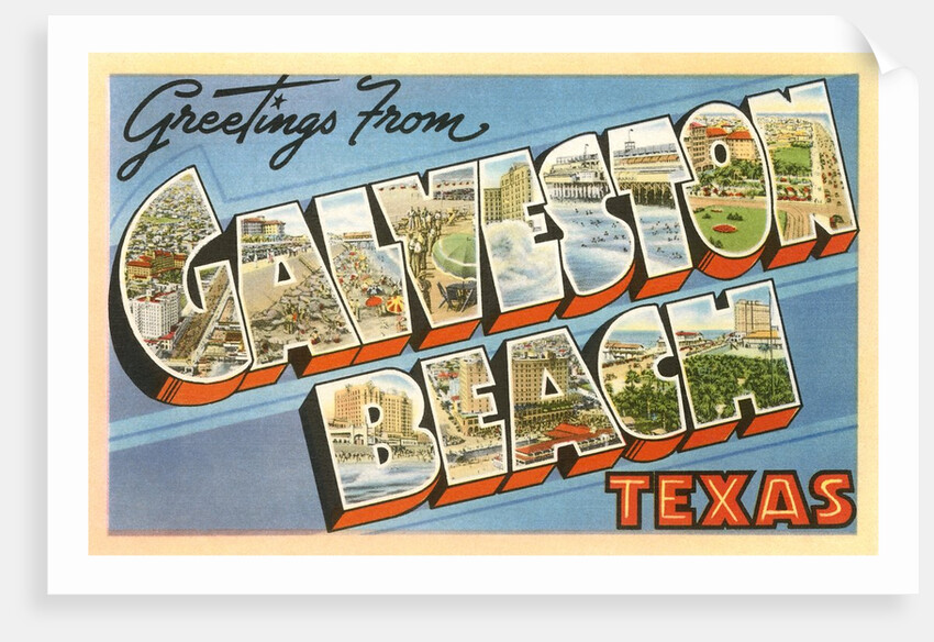 Greetings from Galveston Beach, Texas by Anonymous