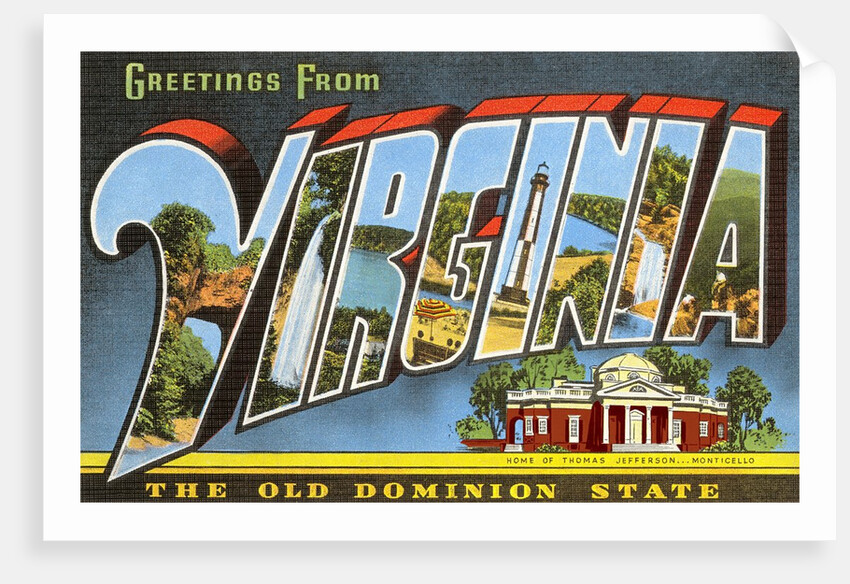 Greetings from Virginia, The Old Dominion State by Anonymous