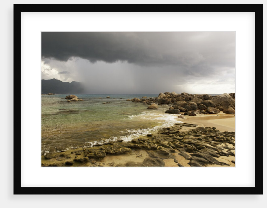Storm clouds over Baie Beau Vallon, Mahe, Seychelles, Indian Ocean islands by Anonymous