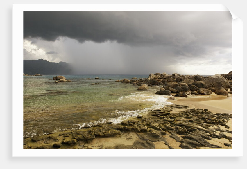 Storm clouds over Baie Beau Vallon, Mahe, Seychelles, Indian Ocean islands by Anonymous