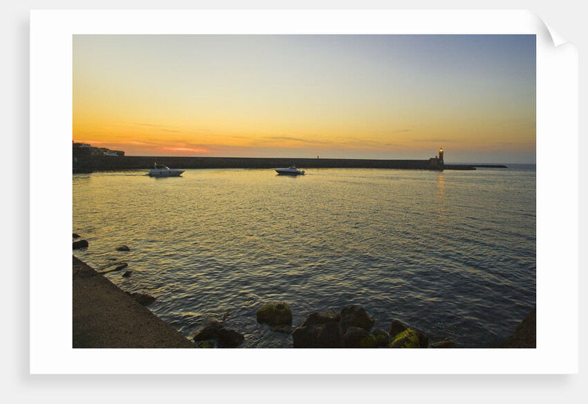 Entrance of port -at sunset, Ischia Porto, Ischia, Campania, Italy by Anonymous