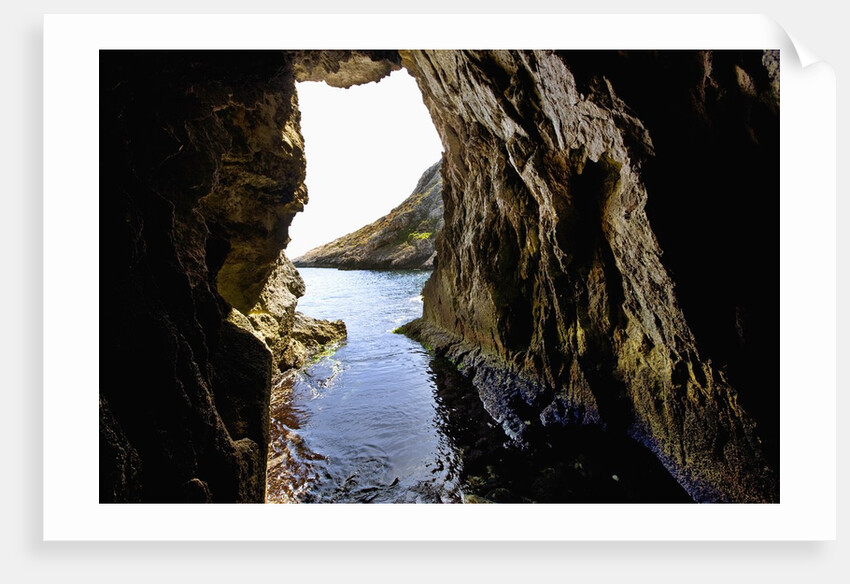 Rock cave and cliff, Xlendi, Gozo, Malta by Anonymous