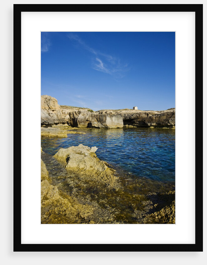 Rocky landscape near Fungus Rock, Dwejra, Gozo, Malta by Anonymous