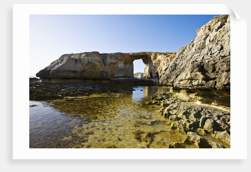 View of Azure Window stone arch, Dwejra, Gozo, Malta by Anonymous