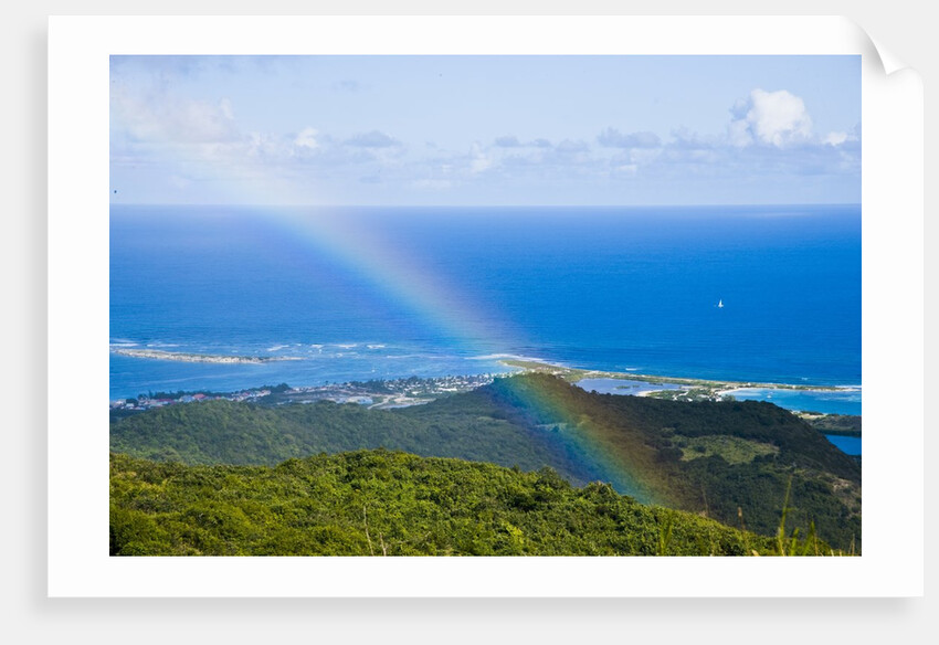 Rainbow over seascape, St. Martin Island, French Antilles by Anonymous