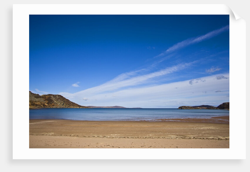 View of beach and blue sky above,Gruinard Bay, Scotland, United Kingdom by Anonymous