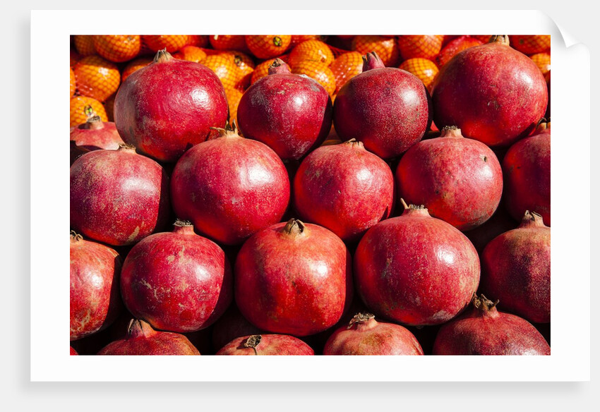 Pomegranates in Carmel Market by Anonymous