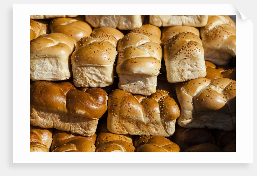 Fresh baked bread in Tel Aviv's Carmel Market by Anonymous