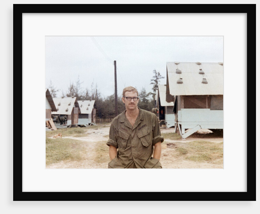 Snapshot of US Army soldier on base in Vietnam, ca. 1970 by Anonymous