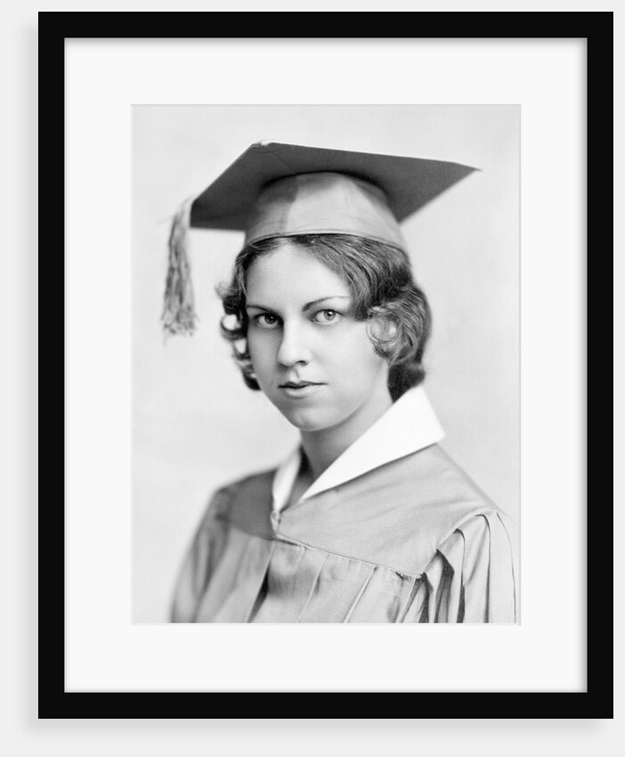 Young woman high school graduation portrait, ca. 1931 by Anonymous