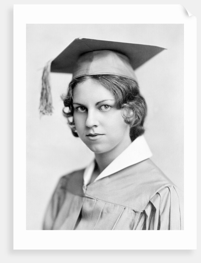 Young woman high school graduation portrait, ca. 1931 by Anonymous