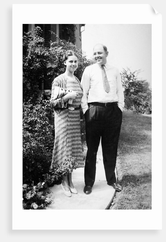 Young married couple together 1939 by Anonymous