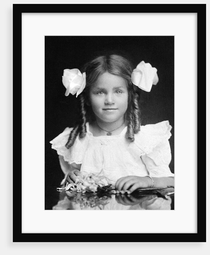 Four year old girl portrait, ca. 1905 by Anonymous
