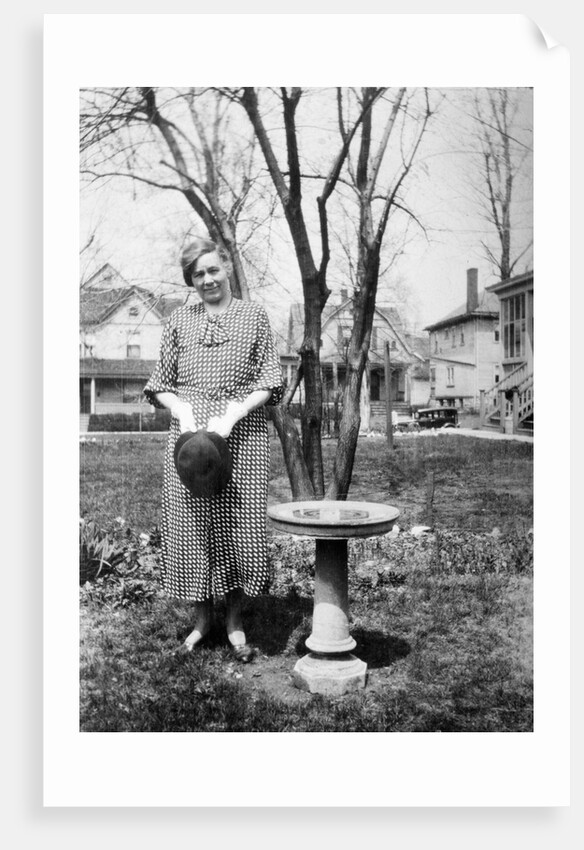 Mature woman outdoor portrait, ca. 1928 by Anonymous