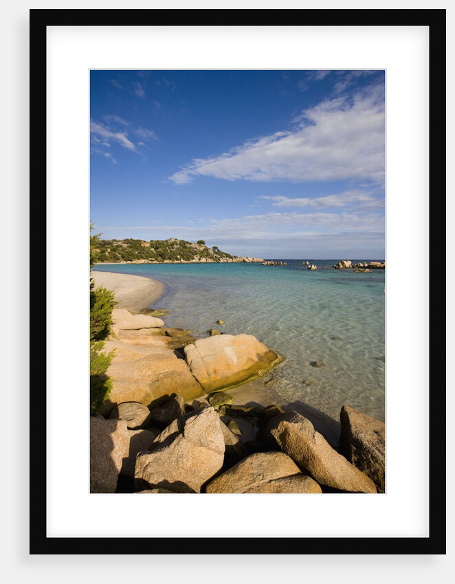 Beach near Porto Novo gulf, Corsica, France by Anonymous