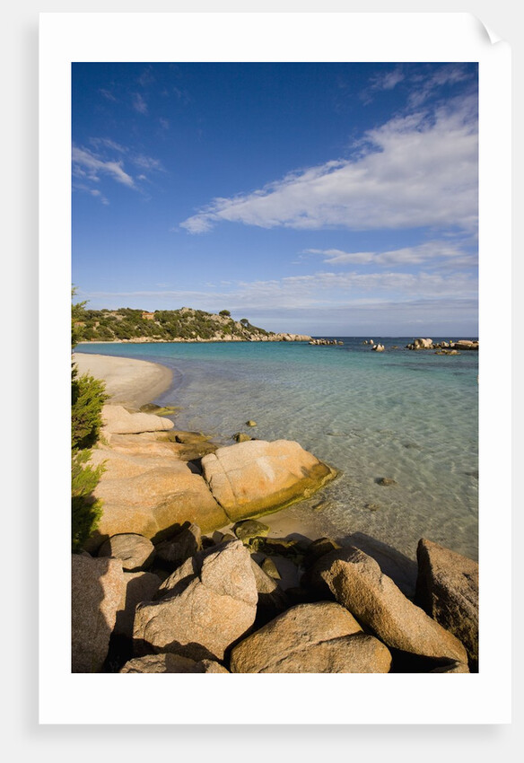 Beach near Porto Novo gulf, Corsica, France by Anonymous