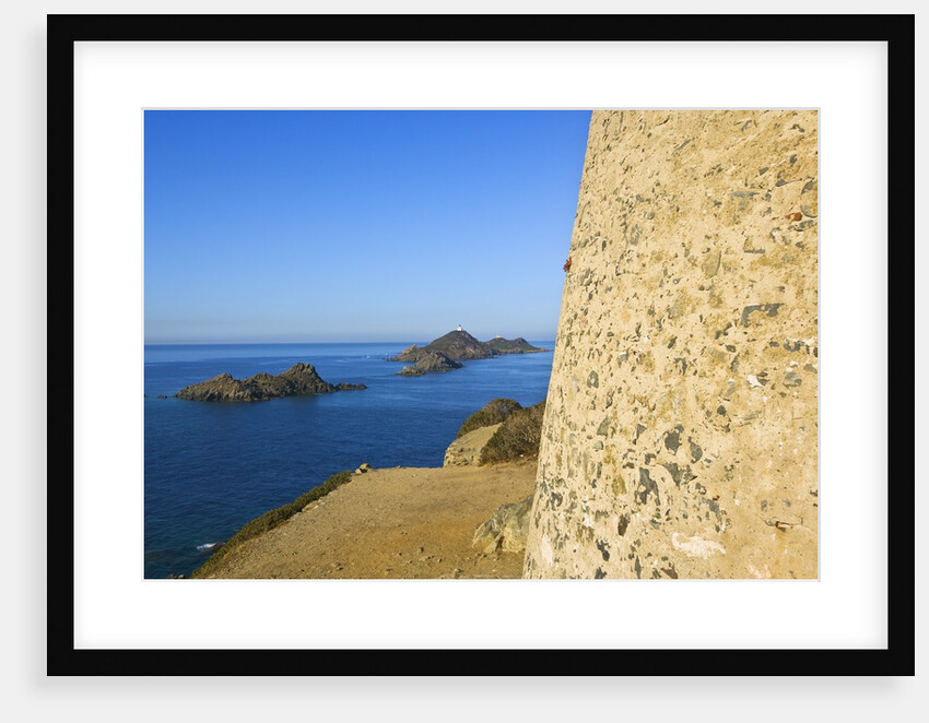 View of Sanguinaires Islands from Genovese tower of Parata Point, Ajaccio, Corsica, France by Anonymous