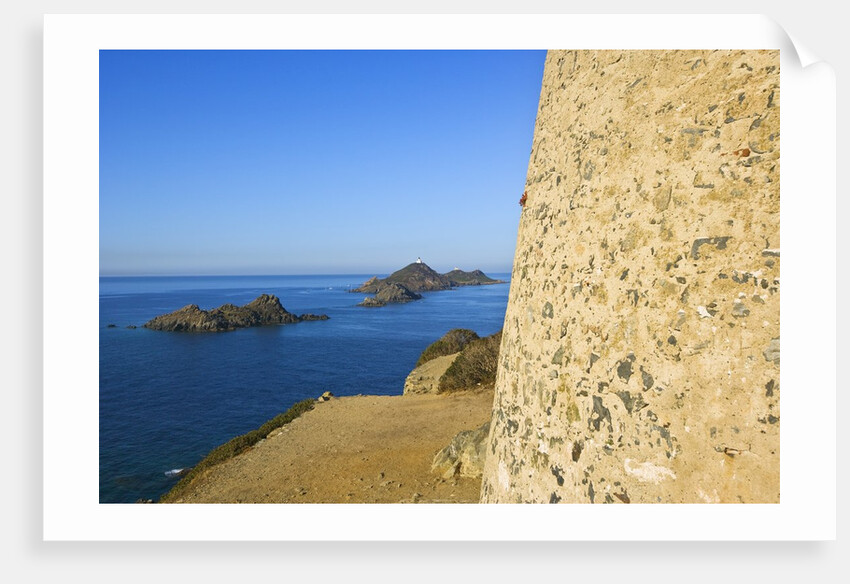View of Sanguinaires Islands from Genovese tower of Parata Point, Ajaccio, Corsica, France by Anonymous