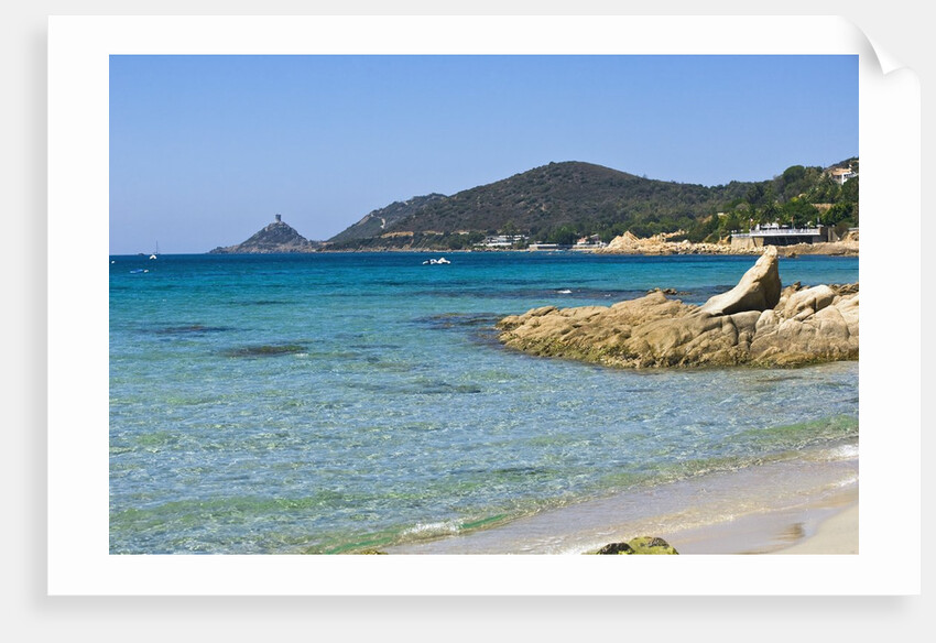 Beach near town, Ajaccio, Corsica, France by Anonymous
