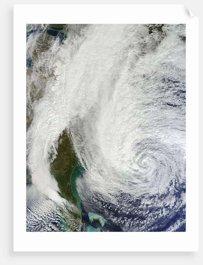 Hurricane Sandy (18L) off the eastern United States by Anonymous