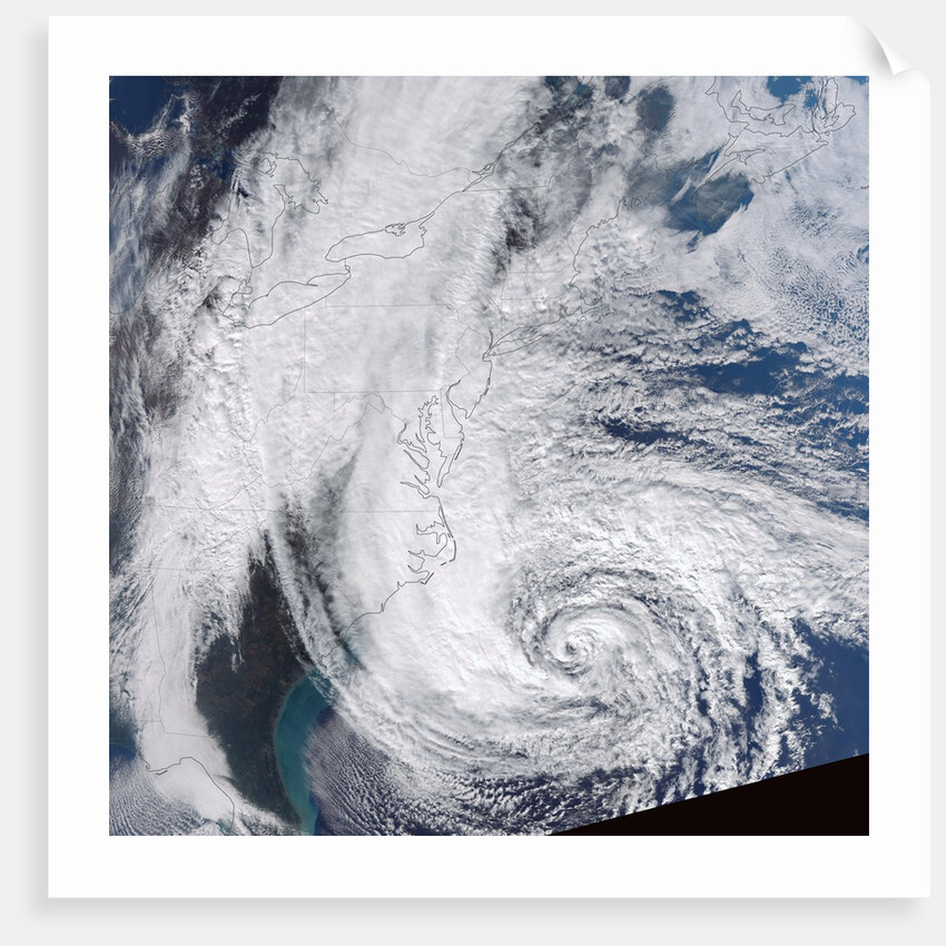 Hurricane Sandy off the US East Coast by Anonymous