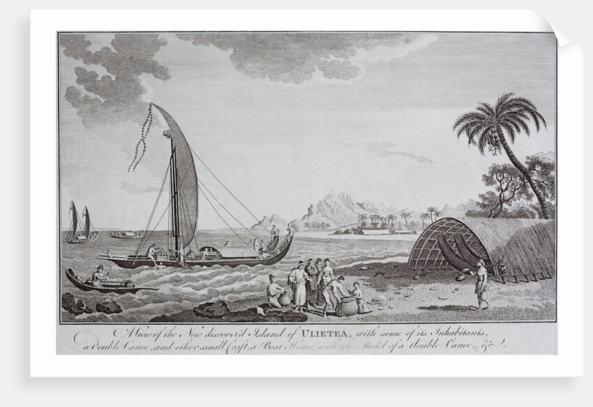 A view of the newly discovered island of Ulietia by Anonymous