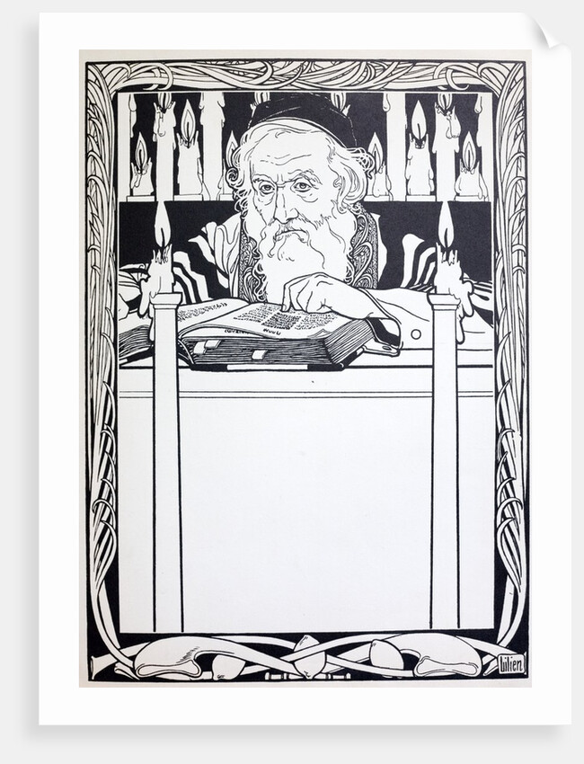 Illustration from Songs of the Ghetto. Ephraim Moses Lilien (1874â€“1925) by Anonymous