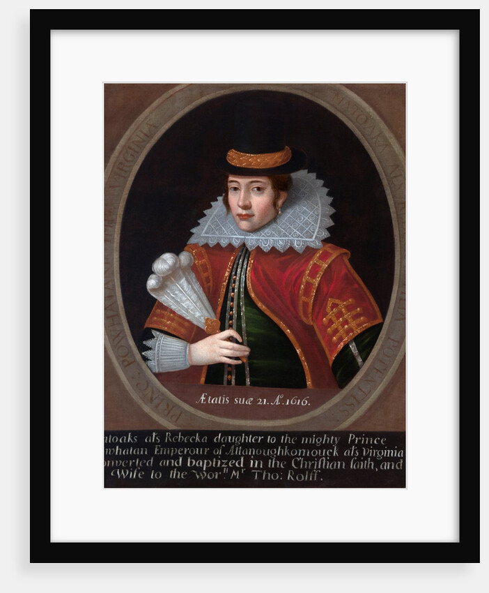 Portrait of Pocahontas by Anonymous