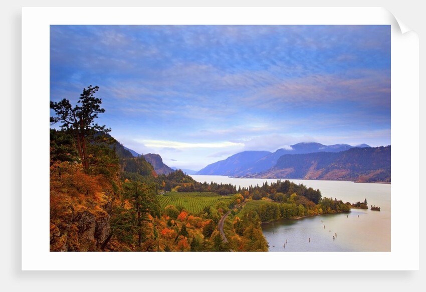 sunrise over Columbia River, Columbia River Gorge National Scenic Area, Oregon, Pacific Northwest by Anonymous