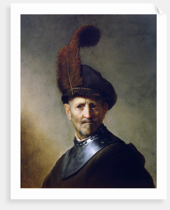 An Old Man in Military Costume by Rembrandt van Rijn