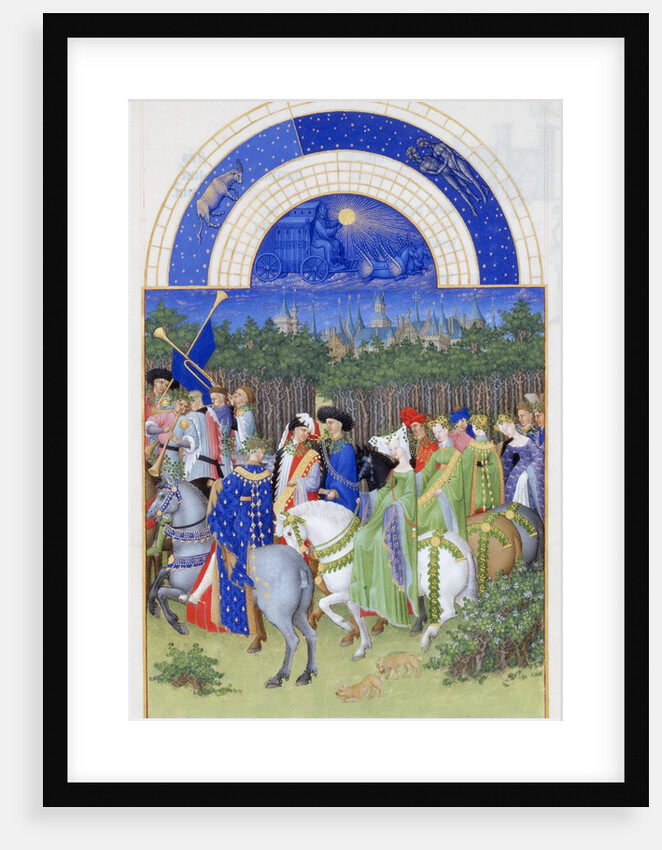 Très Riches Heures du duc de Berry: Month of May by Frères Limbourg
