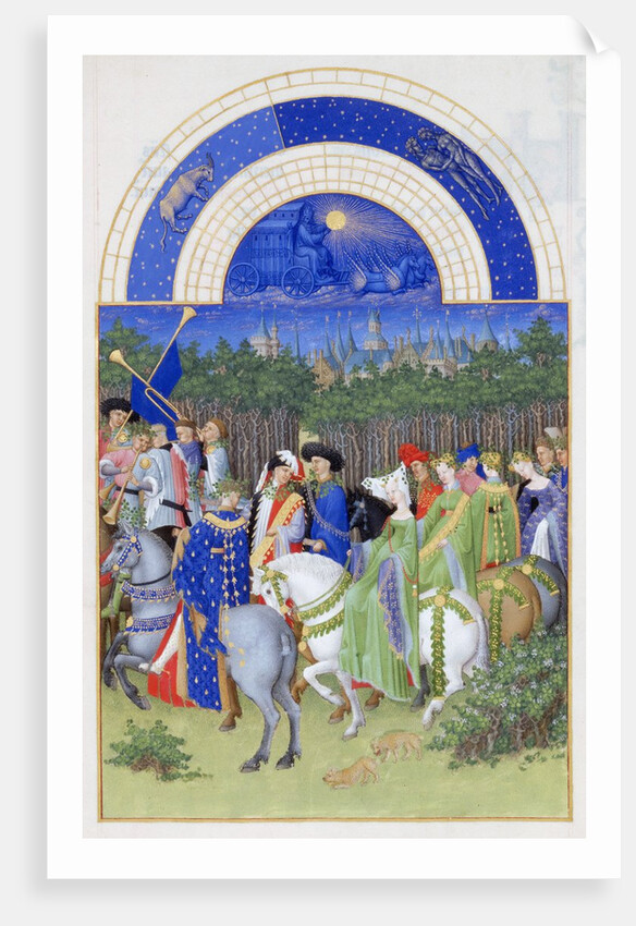 Très Riches Heures du duc de Berry: Month of May by Frères Limbourg