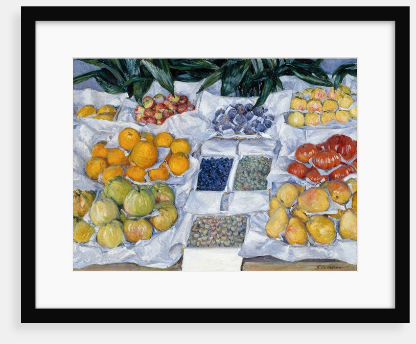 Fruit Displayed on a Stand by Gustave Caillebotte