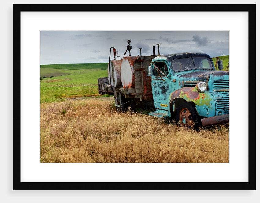 Old Field Fuel Truck With Multi Color paint by Anonymous