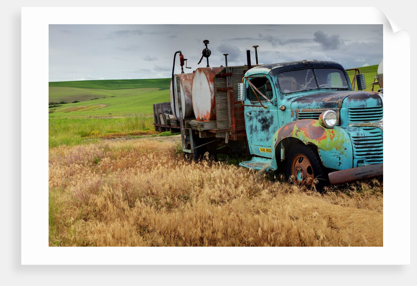 Old Field Fuel Truck With Multi Color paint by Anonymous