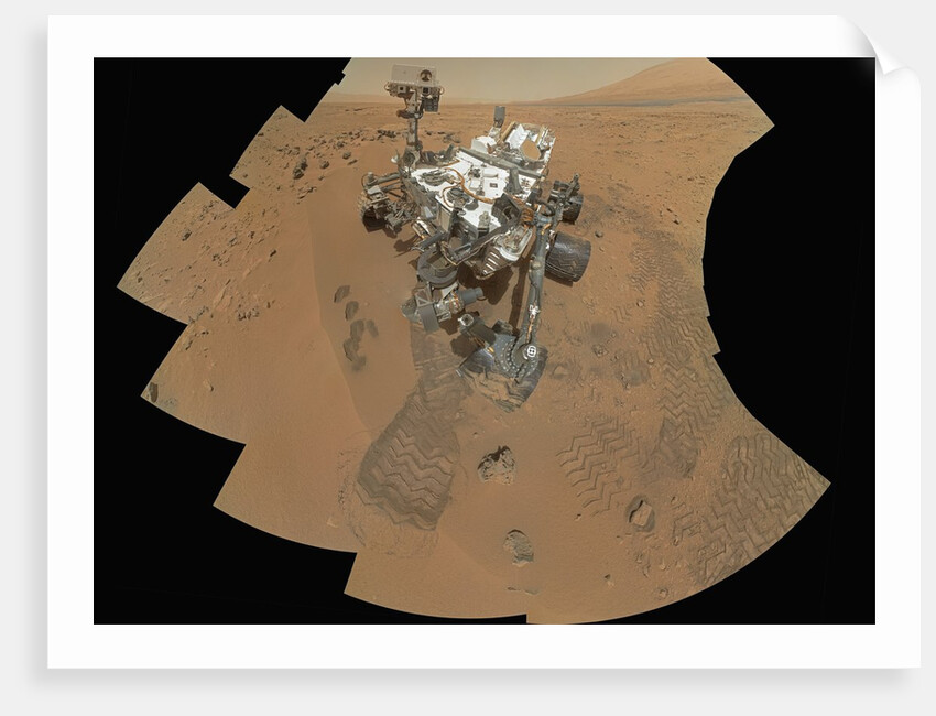 Curiosity Rover at Rocknest Site by Anonymous