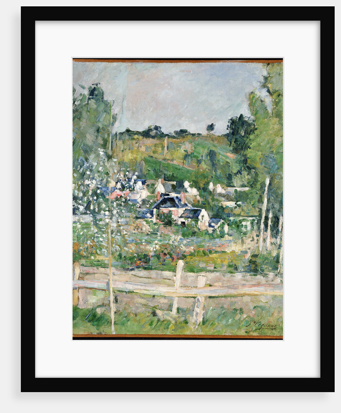 A View of Auvers-Sur-Oise, The Fence by Paul Cezanne