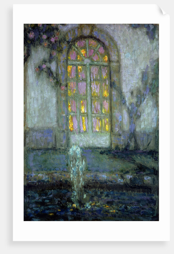 Glass Door onto the Garden by Henri Le Sidaner