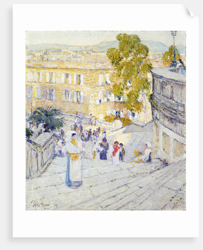 The Spanish Steps of Rome by Frederick Childe Hassam